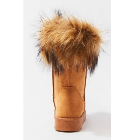 Faux Fur-Trim Ankle Booties - Picture 3 of 3